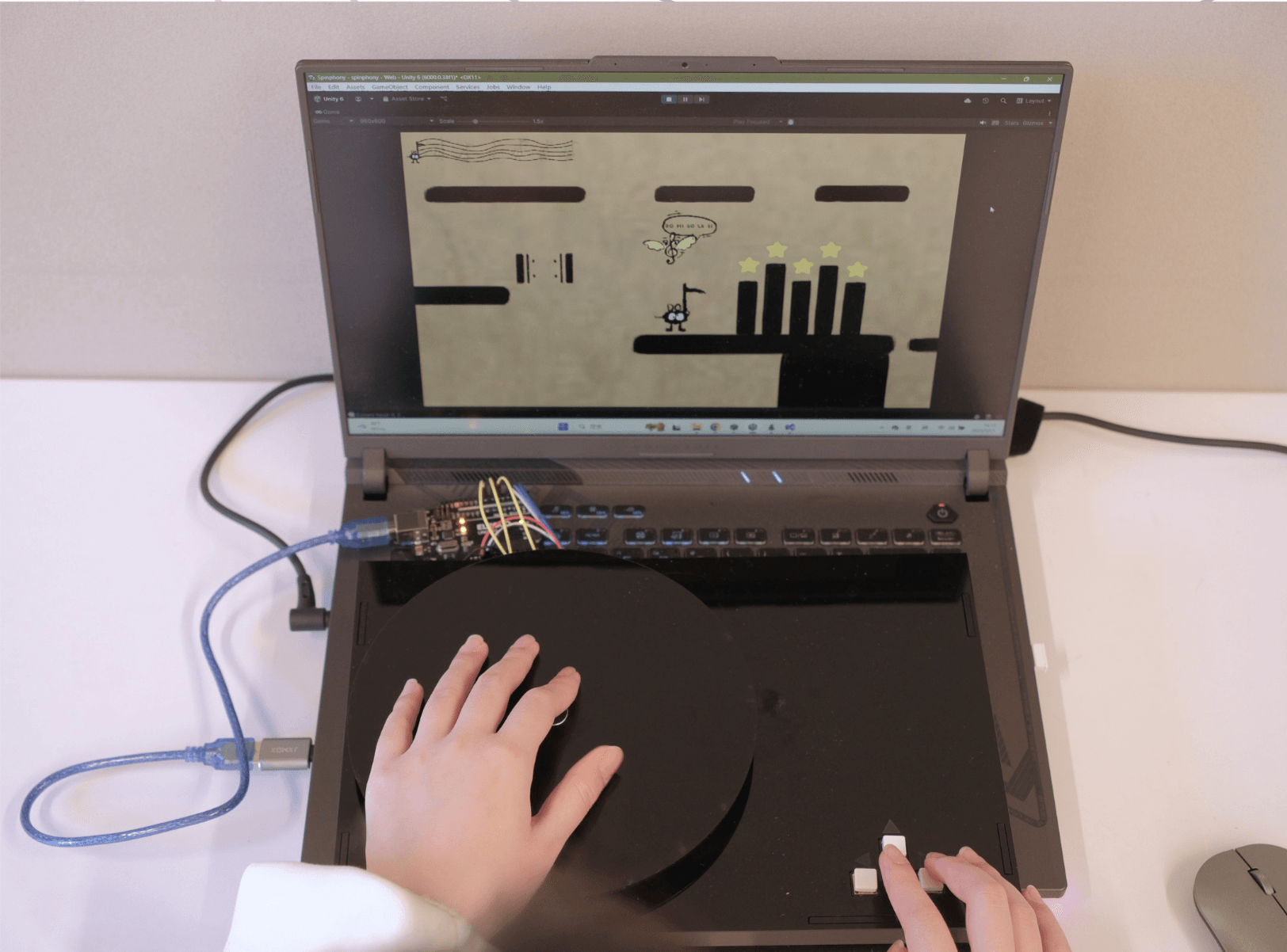 Spinphony puzzle and level design overview